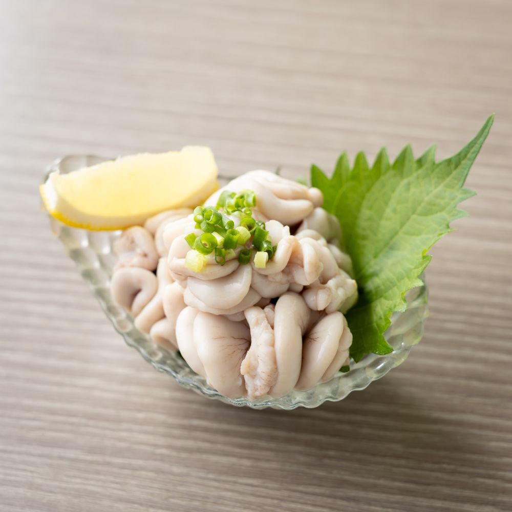 天然真鯛の白子ポン酢