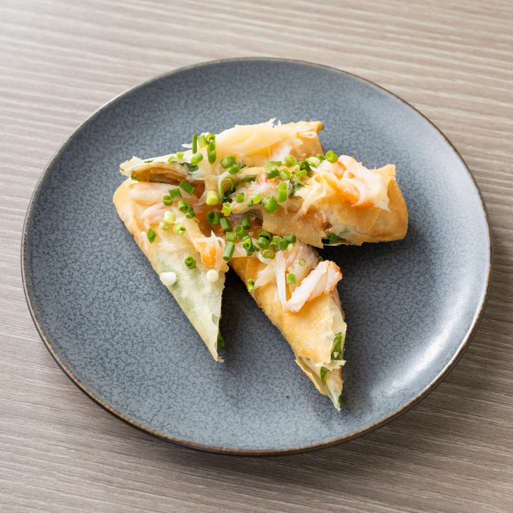 ほどけるカニトマトクリーム春巻き