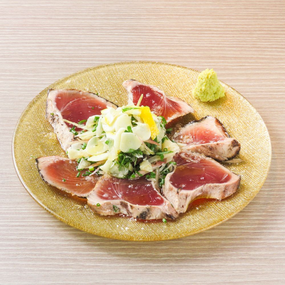 かつお藁焼き薬味乗せ