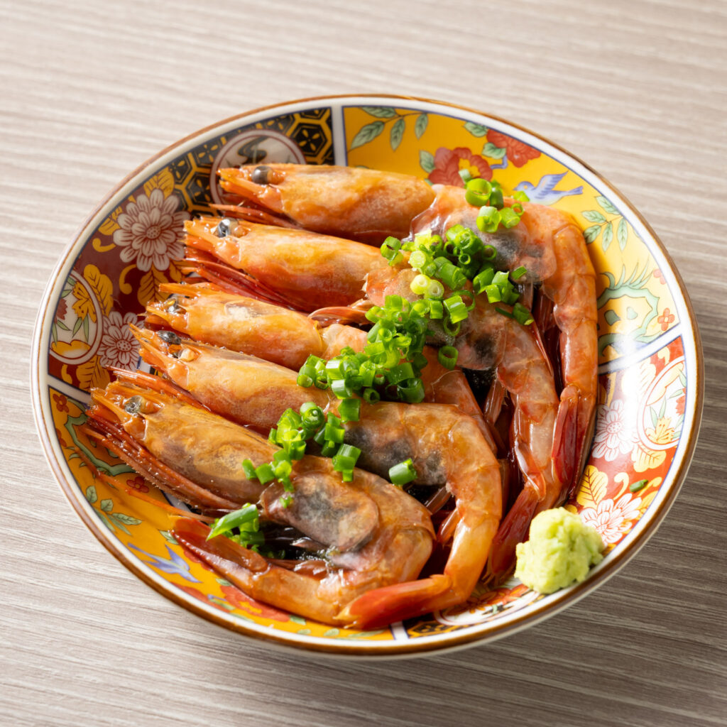 ２度楽しむ甘海老醤油漬け