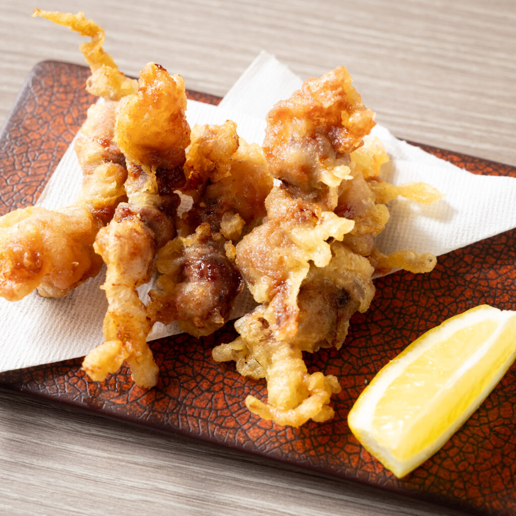 ホタルイカ沖漬けの天ぷら